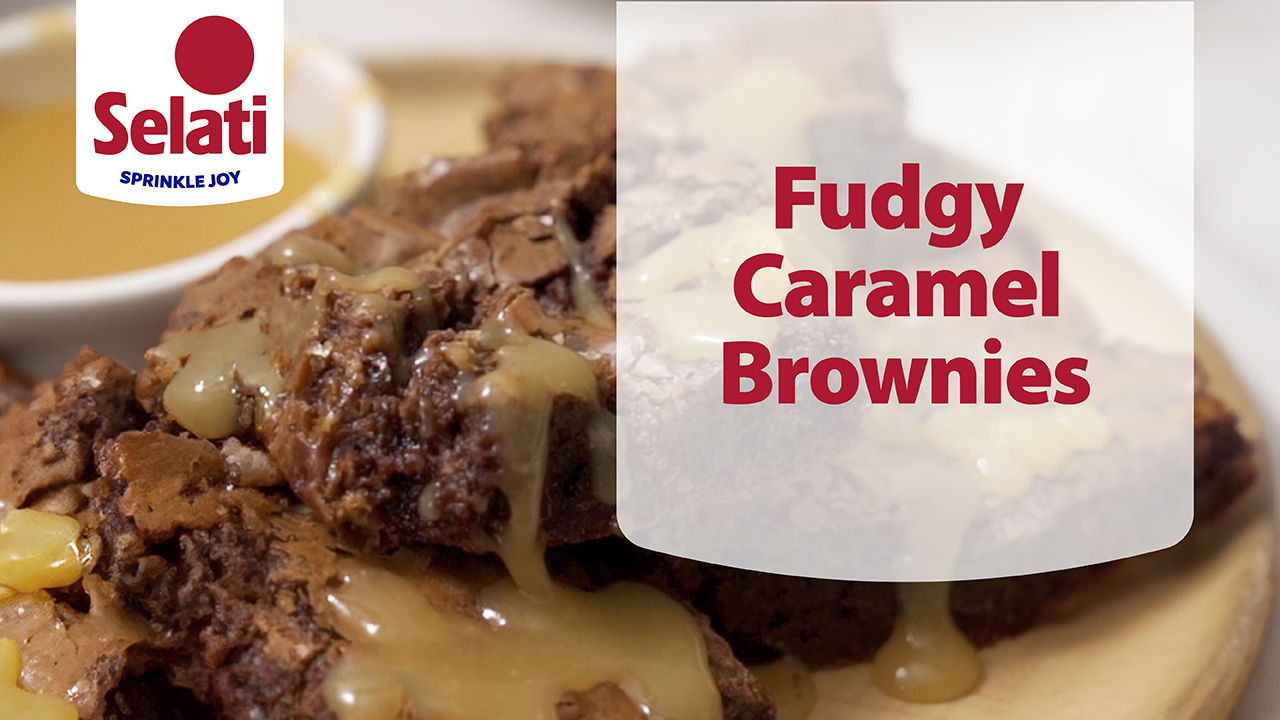 Fudgy Caramel Brownies