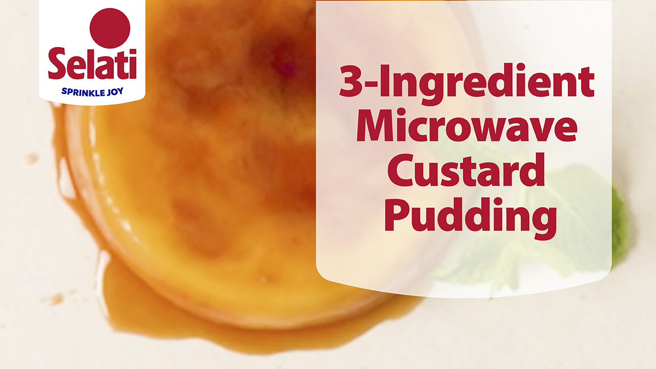 3-Ingredient Microwave Custard Pudding